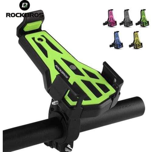 ROCKBROS Cycling Bike Bicycle Phone Stand Bicycle Handlebar Adjustable Cellphone Mount Holder Bracket Universal Bike Accessories
