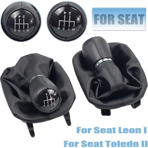 For Seat Leon 1 MK1 For Toledo II MK2 1998-2005 Gear Shift Knob Shifter Lever Arm Stick Headball Gaiter Boot Cover Case Collar