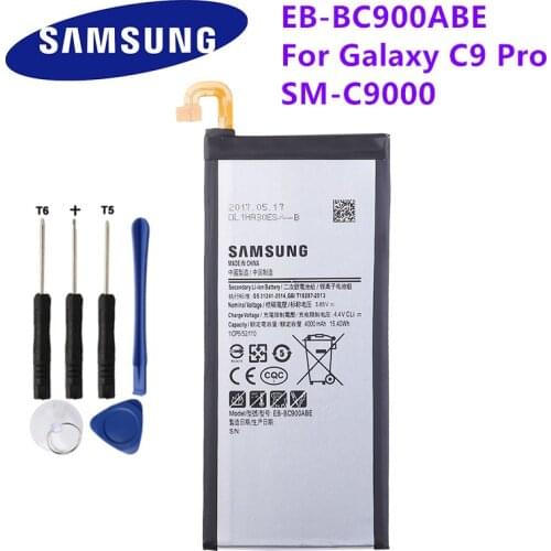 SAMSUNG Orginal EB-BC900ABE 4000mAh Replacement Battery For Samsung Galaxy C9 Pro SM-C9000 C9008 C900F C900Y Batteries
