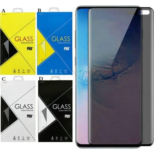 Anti Peep Privacy Silk Screen Protector for Samsung Galaxy S21 S30 Plus S20 Lite Note21 20 10 FE 5G 100pcs with retail package