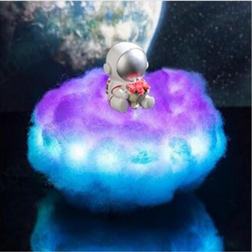 New LED Astro Lamp Space Astronaut Night Colorful Clouds Astronaut Lamp Rainbow Effect Night Light For Children Night Lamp