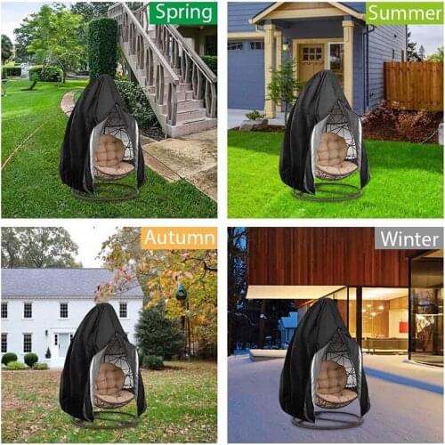 Waterproof Outdoor Chair Cover Hanging Egg Waterproof UV Garden Cover Patio Chair Cover Egg Swing Chair Dust Cover Protector