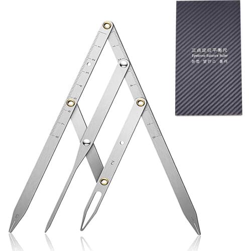 1pcs Permanent Makeup Ruler Measure Microblading ruler eyebrow shaping Makeup Tattoo Shaping Stencil Measuring Grooming Tool