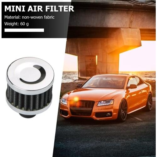 12mm Air Intake Filter Car Cold Crankcase Vent Breather Filter with Hose Clamp for Caring Personal Cars Accessories