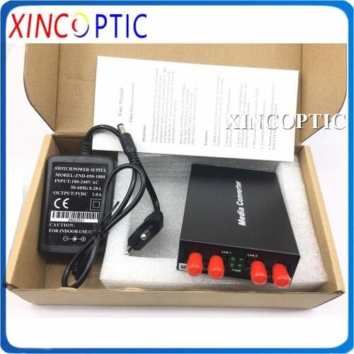 2Pcs 100M Dual Fiber MM 2KM ST to Duplex SM 25KM ST Media Converter,155M MM DX SC 2KM to SM DX 25KM SC Connector Convertor