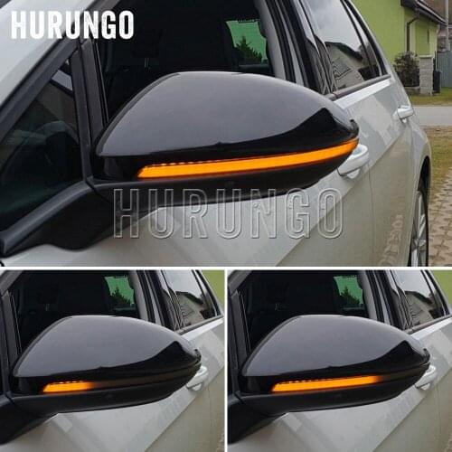 2 pieces Side Mirror indicator dynamic blinker LED Turn Signal Light For VW Golf 7 MK7 7.5 GTI R Sportsvan Touran L II