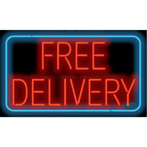 Large Free Delivery NEON SIGN REAL GLASS BEER BAR PUB LIGHT SIGNS store display Restaurant shop food Advertising Lights 17*14"