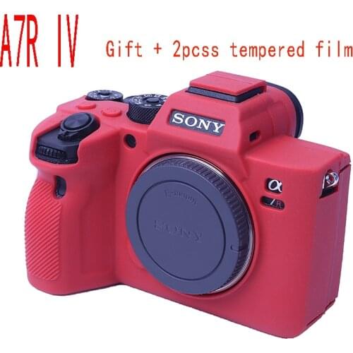 Camera Bag Camera Silicone case Cover For Sony A7R4 A7R IV A7RM4 A7 III A7RM3 A9 ILCE-9 Gift + 2pcs tempered film