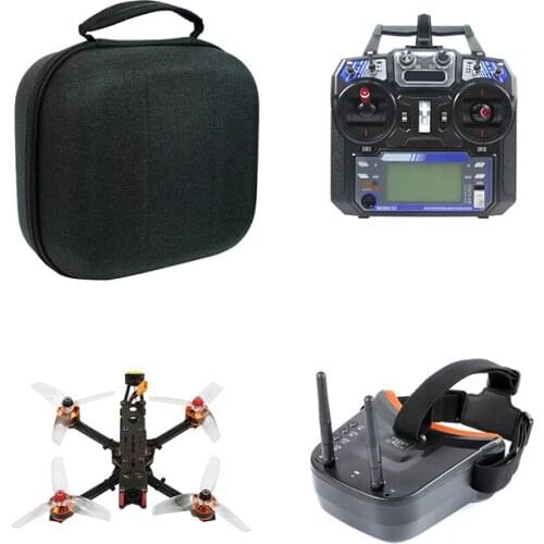DIY F4 X1 175mm FPV Racing Drone Quadcopter RTF with FPV Goggles GHF411AIO F4 2-4S AIO Flysky Remote Controller EVA Handbag