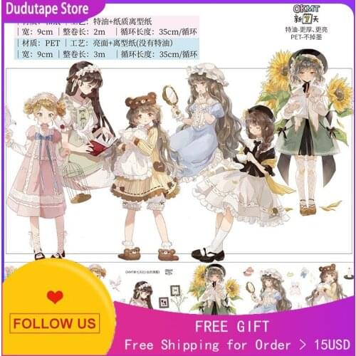 Journal Washi Tape Sticker Character Girls Morning Special Oil