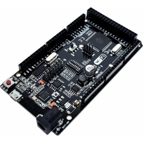 Mega2560+WiFi R3 ATmega2560+ESP8266 (32Mb memory) USB-TTL CH340G Compatible for Arduino Mega NodeMCU WeMos ESP8266