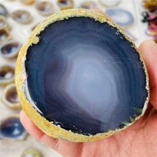 Natural Madagascar Water Bile agate Crystal Stone With Water Trapped Lnside Moving Feng Shui Original Stone Household decoratio