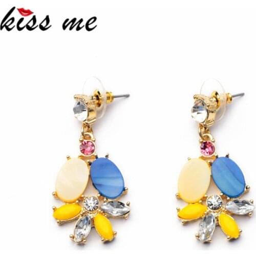 KISS ME New arrival colorful shell fashion earrings Factory Wholesale