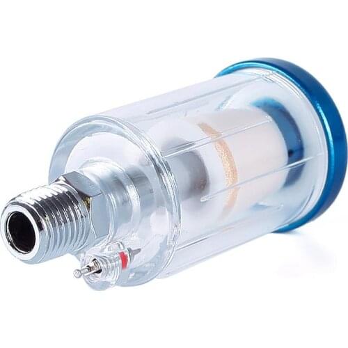 New Style Mini Filter Water Trap Clear New Spray Gun 1/4" Air Line Painting Moisture #69280