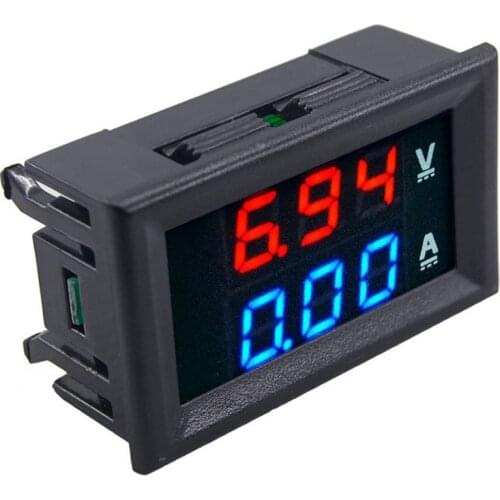 New Style Panel Mounted DC Digital Voltmeter Ammeter Dual Display100 V 10 A