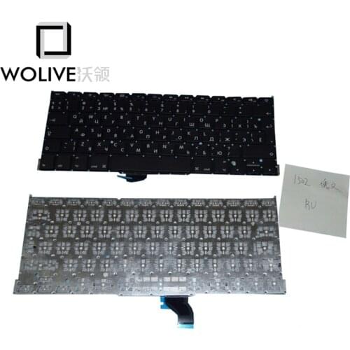 Wolive Genuine Brand new Keyboard language version RU For Macbook Pro Retina 13" A1502 Replacement ME864 ME865 ME866