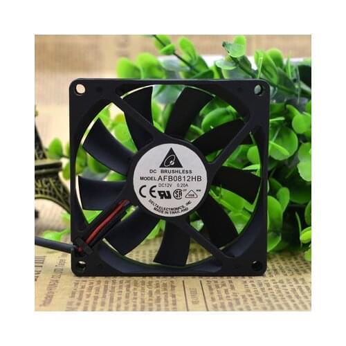 Original Delta 12V 0.20A AFB0812HB 8015 8cm Double Ball Server Fan