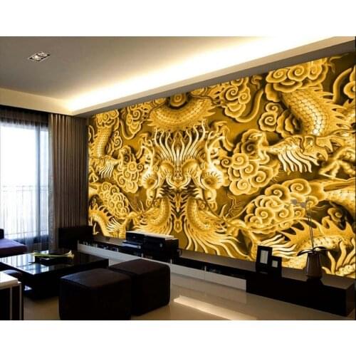 Custom reliefs 3d stereoscopic TV backdrop bedroom photo wall paper 3d