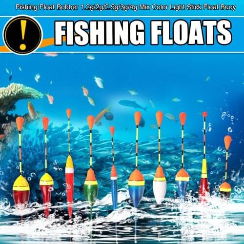 Fishing Floats Set Buoy Bobber Fishing Light Stick Floats Fluctuate Mix Size Color float buoy For Fishing Accessories