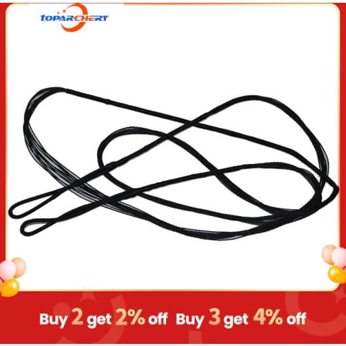 Archery Recurve Bow and Traditional Bow String 111-173cm Nylon Tire Hunting Bow Rope 44-70 Inch Black String Accessories
