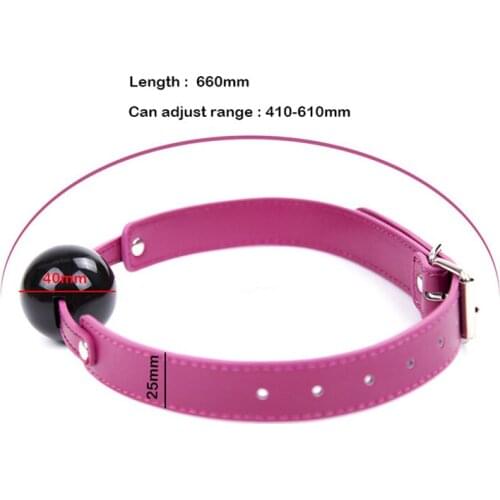 Silicone bondage restraint gag ball open mouth gag oral sex ring gag for couples restraints gag with lock buckles adult sex toys