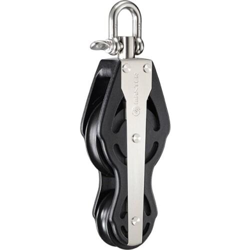 Marine Boat Sailboat Dinghy 76mm 3 Inch Deluxe Single Swivel Shackle Fiddle Block (High Load) Master SPB-7619HL