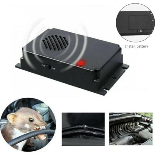 Ultrasonic Car Rat Repeller Rodent Repellent For Automobile Vehicle Chases Rat Cars Engine Compartment Pest Control Dropshipping