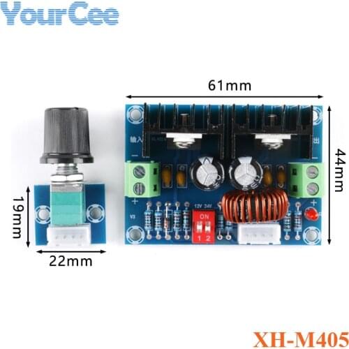 XH-M405 DC-DC PWM DCVoltage Regulator Module XL4016 200W 8A Step Down Buck Board With External Potentiometer DC4-40V