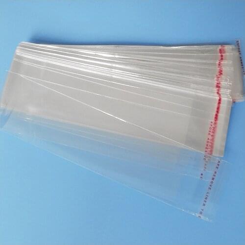 100 Pcs/lot Clear Cellophane/BOPPBags Transparent Opp Bag Packing Plastic Bags opp self-adhesive bag slender Gift wrapping bag