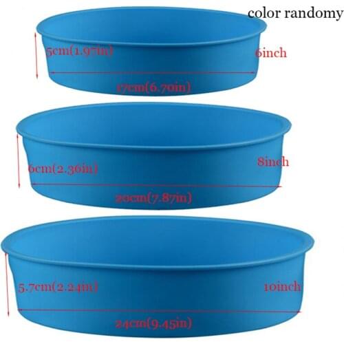 3pc/set Round Shaped Cake Mold Silicone Baking Mold Muffin Cases Cupcake Liner Baking Mold Cakes Bakeware Mould High-Quality