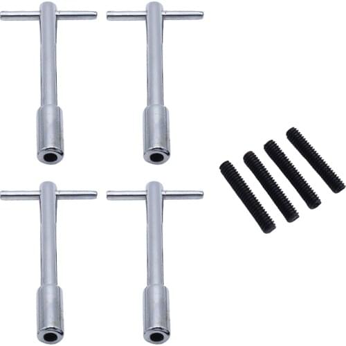 4Pieces Extended Valve Cover T-Bar Wing Repair Tools for Chevy SBC Black