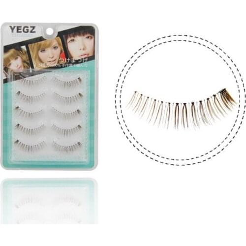 50set 5Pair/set Handmade False Eyelashes Popular Messy Natural Paragraph Eye Lashes Make Up Beauty tools fashion