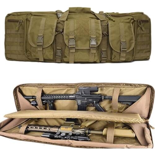 91cm Tactical Airsoft Rifle Gun Bag Case Military Molle Backpack Double Rifle Assault Bag Outdoor Shooting Hunting Accessories