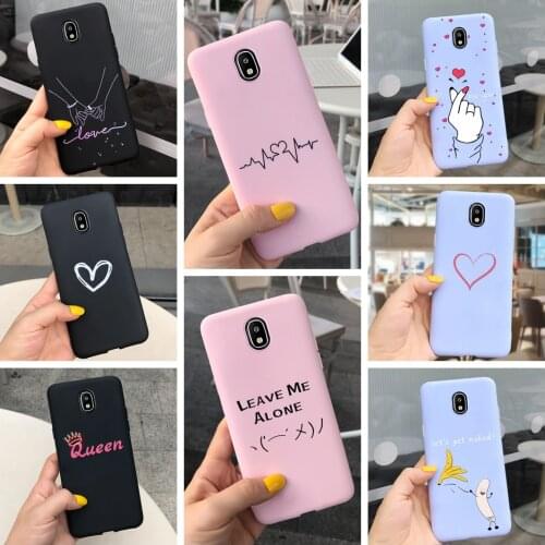 For Samsung Galaxy J5 2017 J530F/DS Case Couples Cartoon Lovely Heart Painted Silicone Cover For Samsung J5 J530Y/DS Conque 5.2"