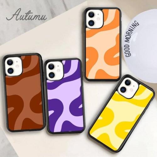 Groovy Phone Case for iPhone 11 12 Pro Max mini X XR XS SE 2020 5 6S 7 8 Plus Samsung Galaxy S8 S9 S10 Cover shell