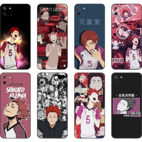 Black tpu Case For OPPO Realme C11 C20 C21 Case Back Cover Bumper Anime Tendo Satori