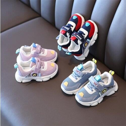 Spring and autumn new childrens mesh single shoes baby walking shoes non slip soft sole casual boys and girls' sports shoes