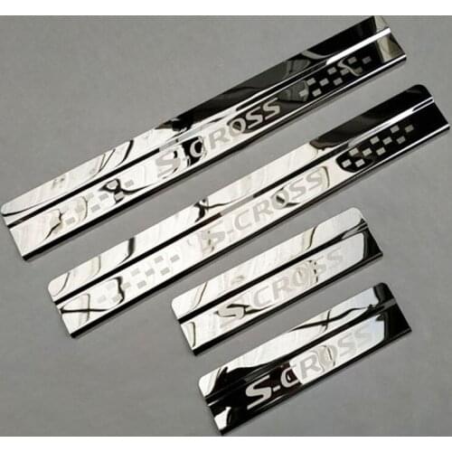 For Suzuki vitara 2015 to 2018 4pcs/set High-quality stainless steel Plate Door Sill Welcome Pedal Car Styling Accessories