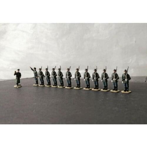 Super mini 1/72 pvc figure model toy German infantry parade guard of honor inspection and parade 12pcs/set