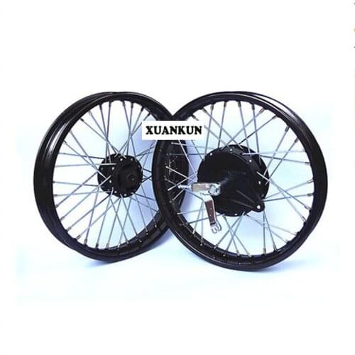 GN125 GS125 Motorcycle Retro Modified Wheels Widened Spokes Front and Rear Rim Assembly GS125