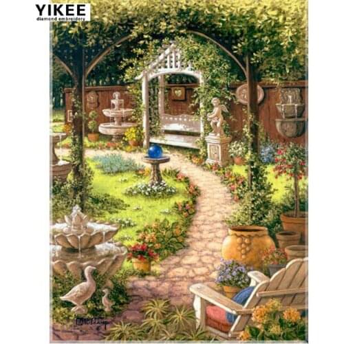 H230 home garden,flower garden,diamond painting fairy,diy 5d diamond painting,diamond painting rhinestone