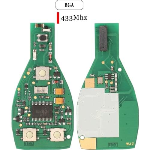 Jingyuqin 4 Buttons BGA/NEC Remote Car Key Circuit Board Fob 433MHz For Mercedes Benz A B C E S Class W203 W204 W205 W210 W211