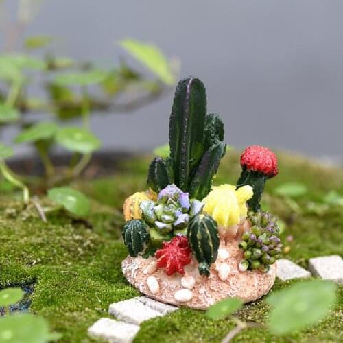 Cactus Electronic Plush Toys Landscape Resin Stone Fake Cactus Novelty Funny Music luminescent Gifts Home Decoration Ornaments