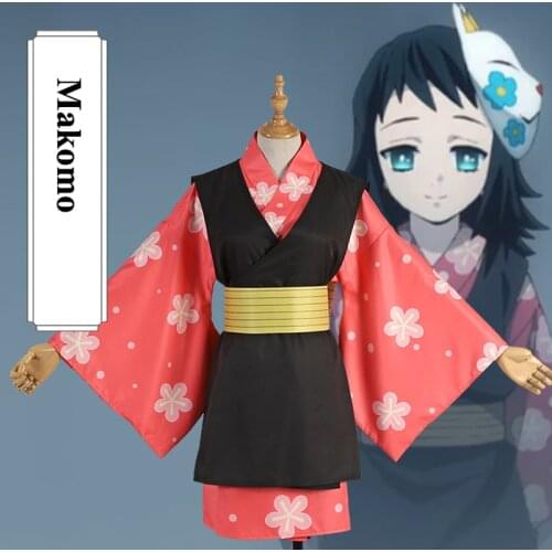 Demon Slayer: Kimetsu No Yaiba Makomo Cosplay Costume Dress Stock Cosplay Costume