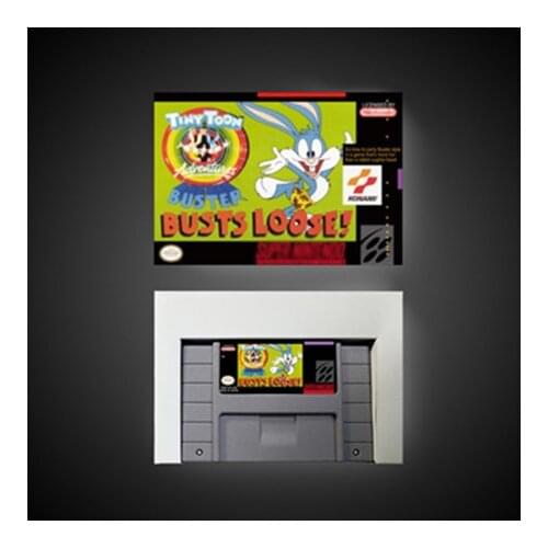 Tiny Toon Adventures Buster Busts Loose! - Action Game Card US Version with Retail Box
