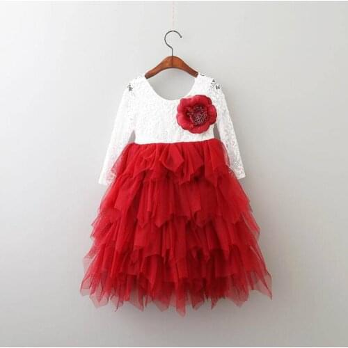 New Girl lace party Wedding Dress,Kids clothes baby Girls top quality tutu Dress For Wedding,clothing For 12M-10 Years children