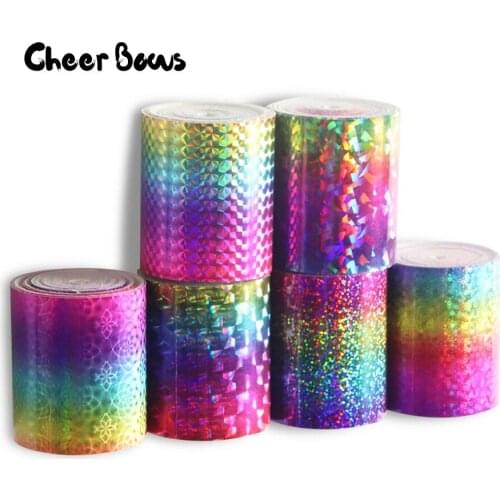 2Yards 3" Laser Leather Ribbon 75mm Symphony Geometric Pattern Ribbon For Bows DIY Bags Home Textile Handmade Sewing Accessories