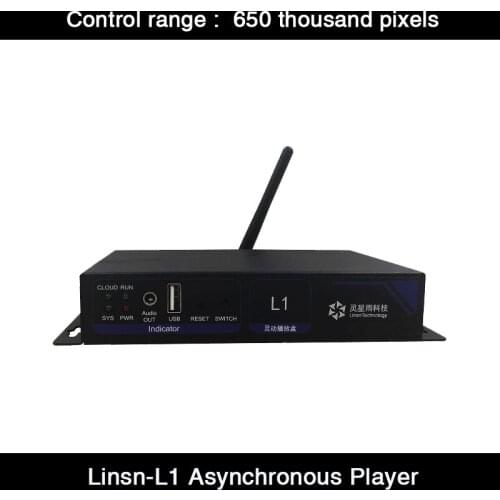HD Linsn-L1 asynchronous playback box, with support for WIFI, LAN and U disk asynchronous playback, with 650,000 pixels