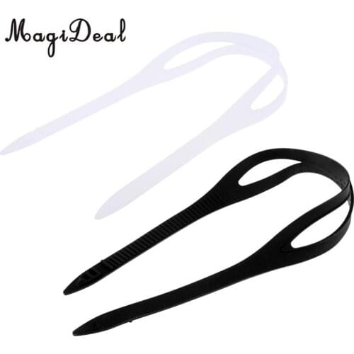 MagiDeal 2 Pieces Universal Swimming Goggles Silicone Strap Replacement Accessories