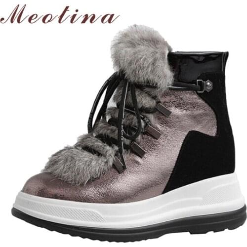 Meotina Women's Wedge Ankle Boots